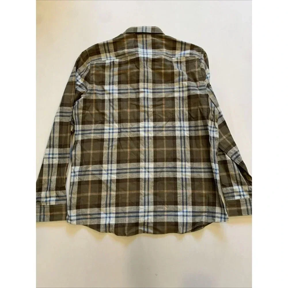 Hugo Boss Men's Brown Plaid Ermann Long Sleeve Button Down Shirt XL NWT - Picture 8 of 12